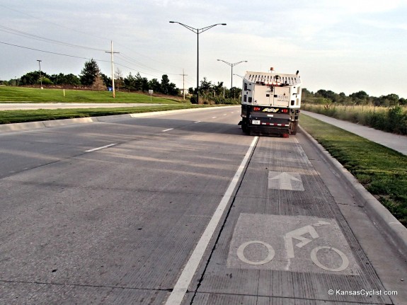 Olathe Bike Lane Sweeper