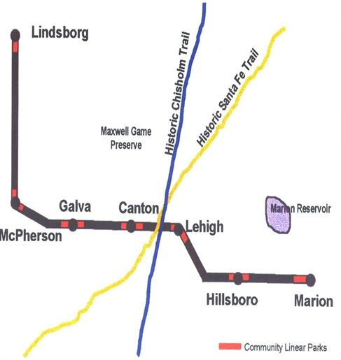 Central Kansas Trails Map