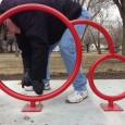 El Dorado Bike racks 03-2013 (image courtesy El Dorado Times)