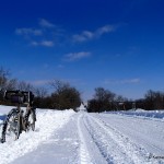 Snowy Gravel Road